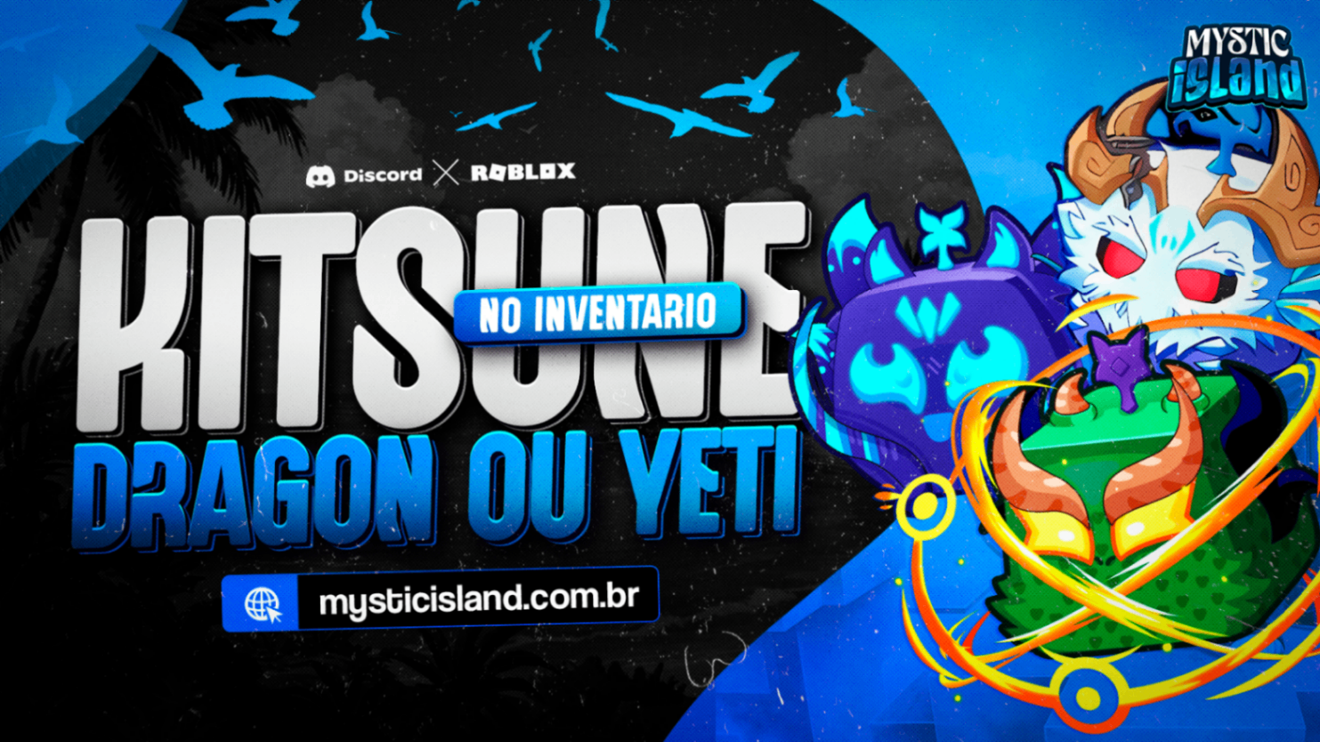 ❄ KITSUNE, DRAGON OU YETI NO INVENTÁRIO