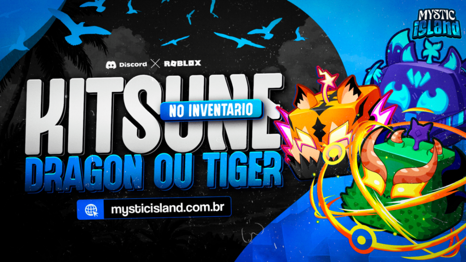 🦊 KITSUNE, DRAGON OU TIGER NO INVENTÁRIO