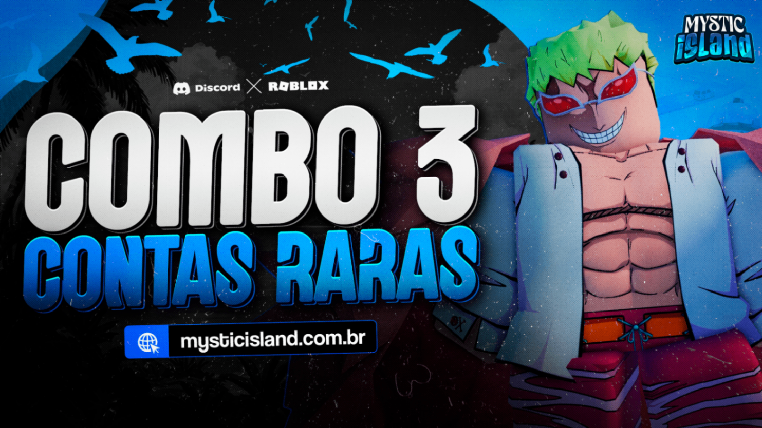 🎉 COMBO 3 CONTAS RARAS